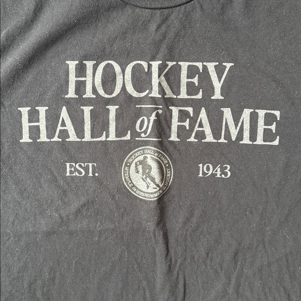 ‘47 Brand Shirt Black Hockey Hall Of Fame 1943 Tee Shirt Short Sleeve Size Large - Picture 3 of 6